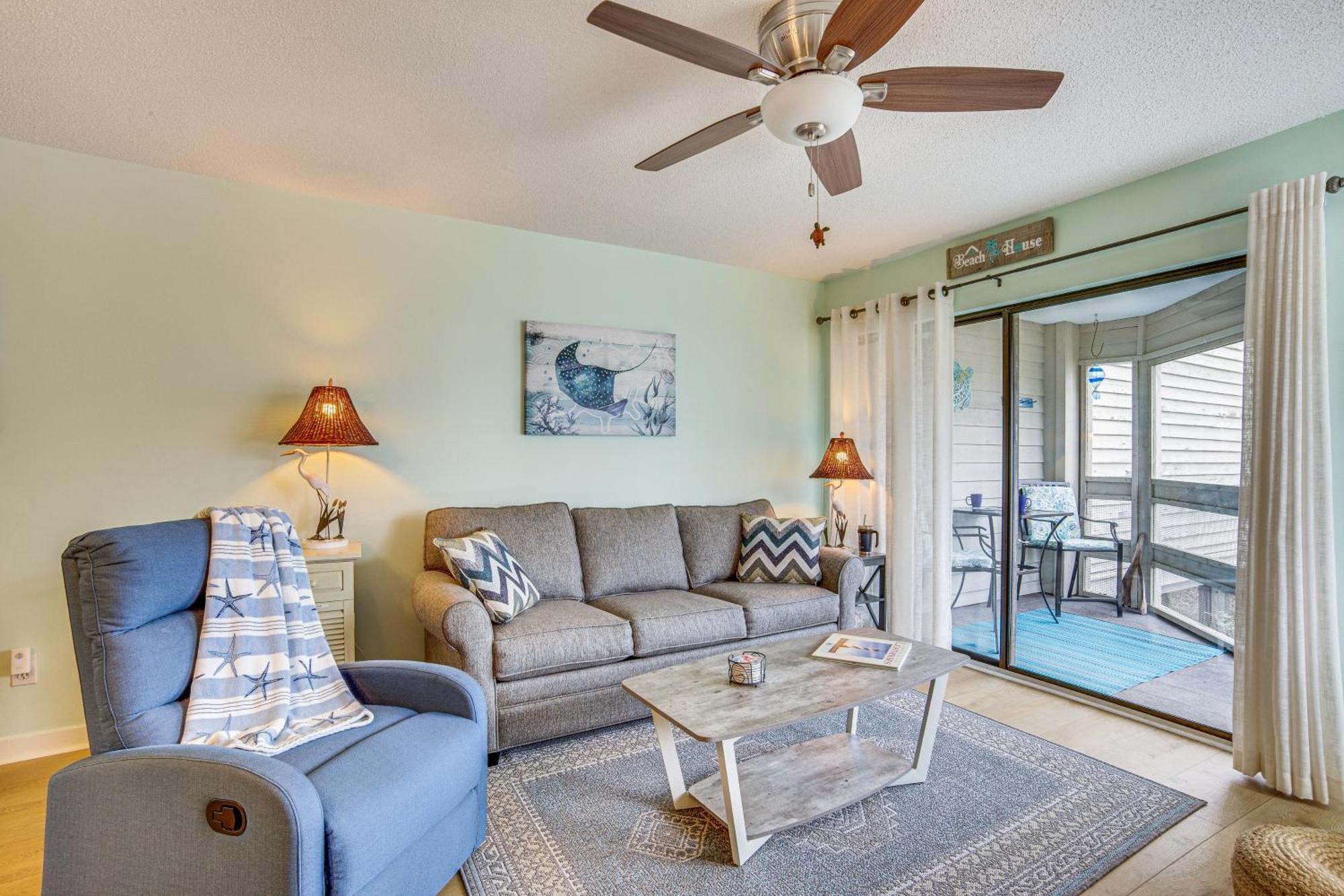 Ocean-View Saint Helena Island Condo - Pool Access Oceanmarsh Subdivision Eksteriør bilde