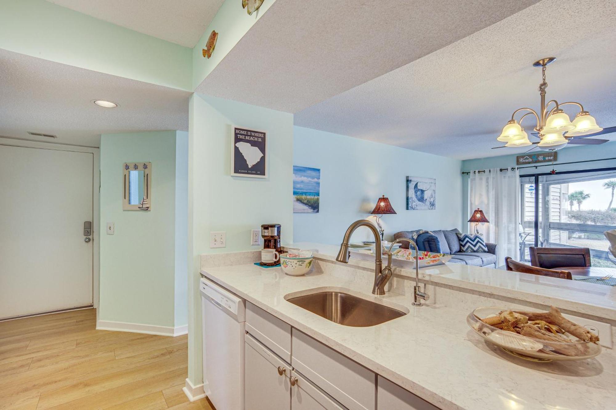 Ocean-View Saint Helena Island Condo - Pool Access Oceanmarsh Subdivision Eksteriør bilde